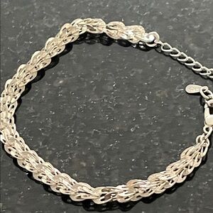 Elegant Sterling Silver Chain Bracelet